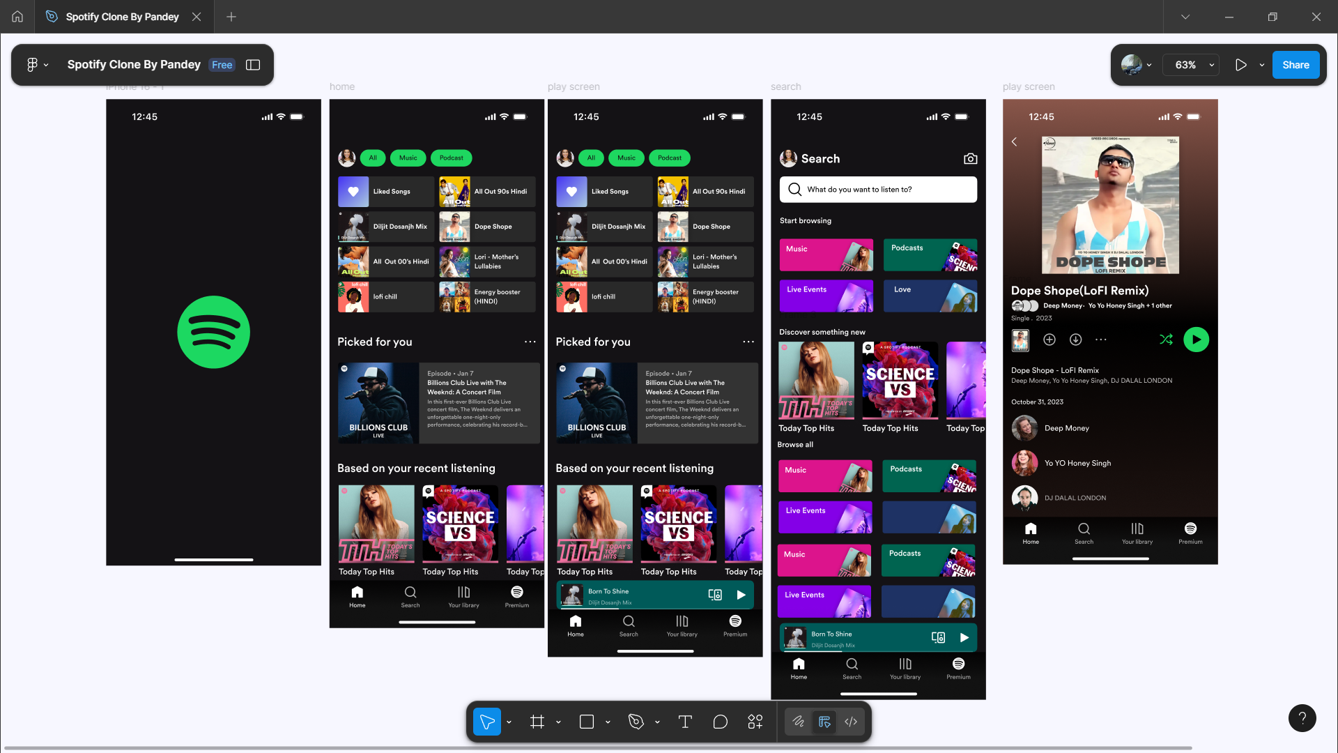 Spotify App Clone
